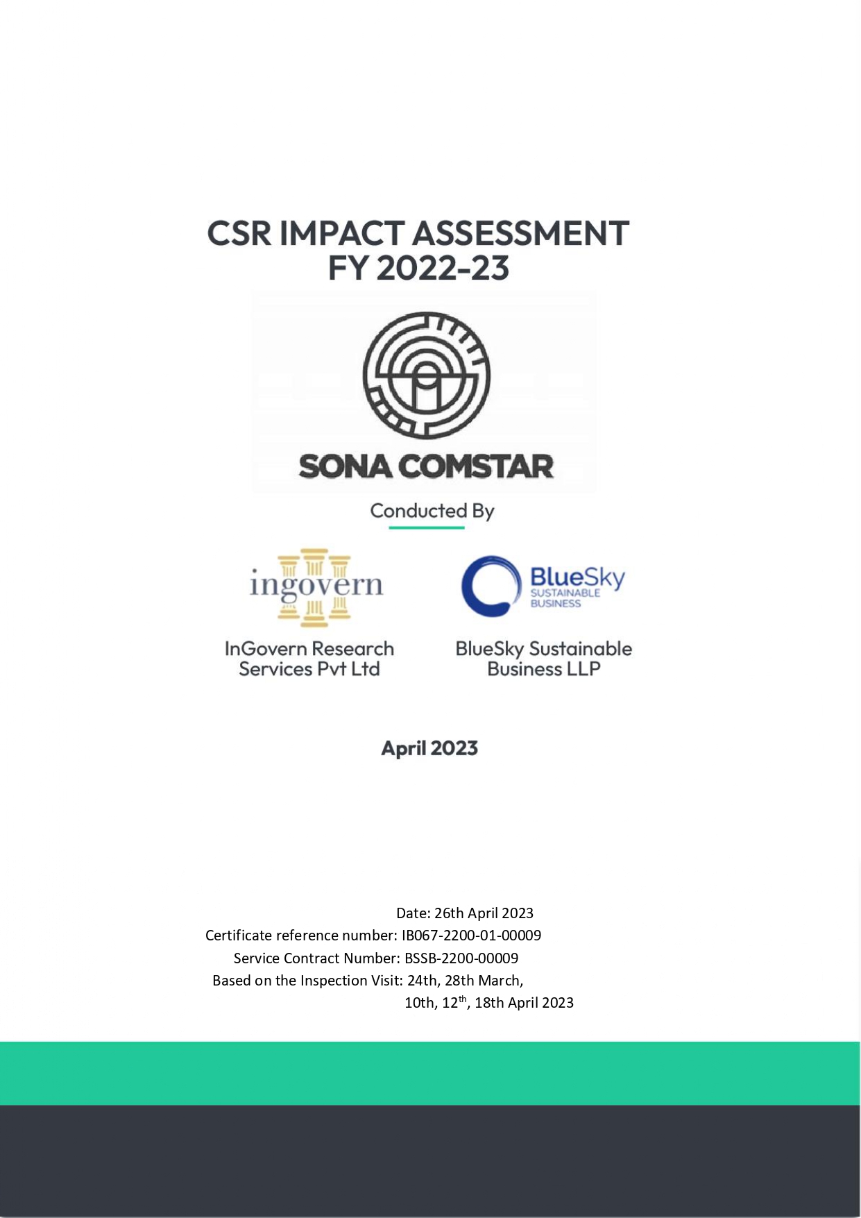 CSR Impact Report Thumbnail